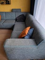 Mooie zithoek bank grijs zgan    merk: MONTEL, Ophalen, Hoekbank, 75 tot 100 cm, Stof