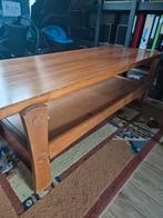 Eikenhouten massieve salontafel, Huis en Inrichting, Tafels | Salontafels, Ophalen, Gebruikt, 100 tot 150 cm, 50 tot 100 cm
