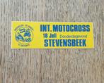 Sticker Int.motocross 18juli,Stevensbeek,Motorclub De Hanen, Ophalen of Verzenden