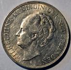 Nederland 2½ Gulden 1939 zilver - Wilhelmina, Zilver, Ophalen of Verzenden, Koningin Wilhelmina, Losse munt