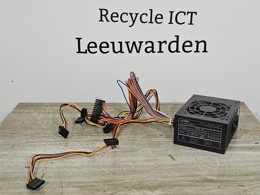 Ms-tech 400w max voeding psu power supply micro atx, Computers en Software, Ophalen of Verzenden, Gebruikt