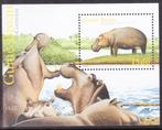 Guinee Bissau 2001 pf mi 2008 block 376 nijlpaard, Verzenden, Postfris, Dier of Natuur