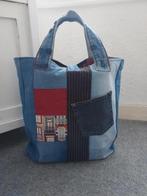 Jeans shopper patchwork, Sieraden, Tassen en Uiterlijk, Tassen | Damestassen, Verzenden, Nieuw, Blauw, Shopper