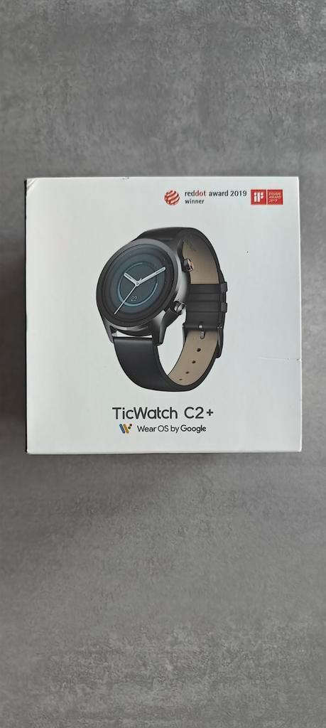 Ticwatch c2+, Sieraden, Tassen en Uiterlijk, Smartwatches, Gebruikt, Android, Zwart, Conditie, GPS, Ophalen of Verzenden