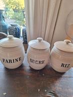 antieke potten van regout .farine .sucre.riz., Ophalen of Verzenden