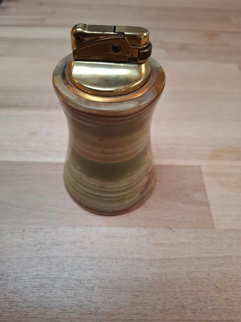 Vintage Agaat Tafelaansteker - Defect, Ophalen of Verzenden