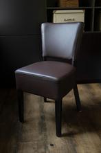 Set van 2 vintage retro eetkamerstoelen, Ophalen, Zo goed als nieuw, Bruin, Twee