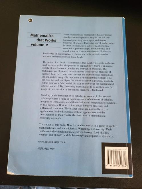 Mathematics that Works, Volume 3 - Vectors and Matrices, Boeken, Wetenschap, Zo goed als nieuw, Natuurwetenschap, Ophalen of Verzenden