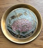 Messing schaaltje met emaille tekening, Ophalen