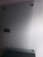 Whiteboard van glas met 2 papierklemmen, Ophalen, Zo goed als nieuw, Magneetbord