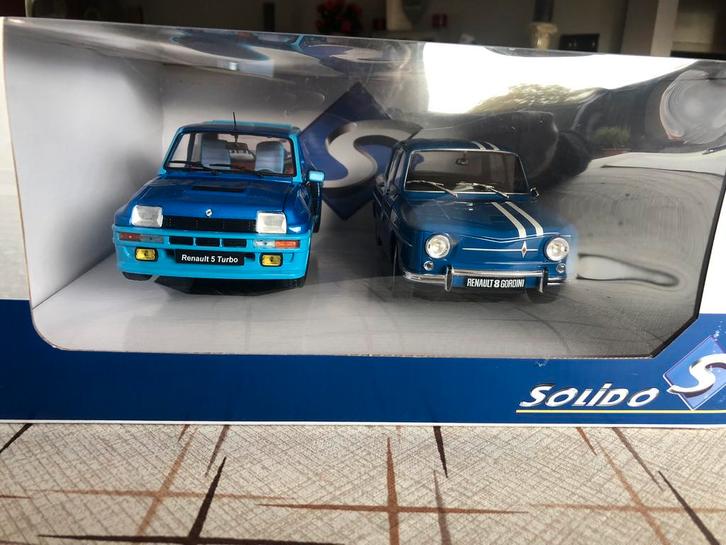 Solido 1/18 2 pack Renault 5 en Renault gordini nieuw, Hobby en Vrije tijd, Modelauto's | 1:18, Nieuw, Auto, Solido, Ophalen