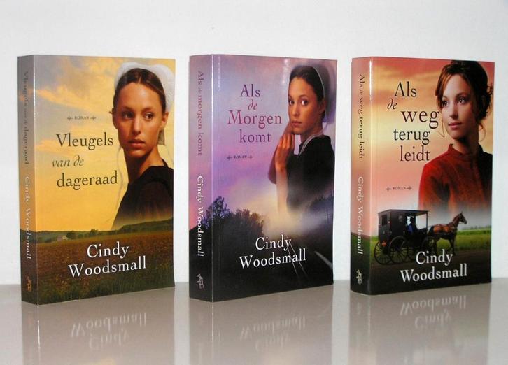 Cindy Woodsmall - Amish trilogie (christelijke serie), Boeken, Romans, Zo goed als nieuw, Ophalen of Verzenden