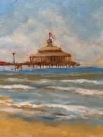 Strandgezicht Scheveningen ((KURHAUS)) door Toon van Asten, Antiek en Kunst, Ophalen of Verzenden