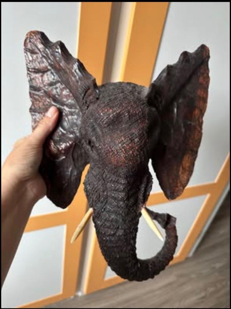 Olifant voor aan muur, Ophalen of Verzenden, Zo goed als nieuw