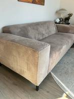 Ribstof Driezitsbank - goede staat, Comfortabel, Huis en Inrichting, Banken | Bankstellen, Ophalen, Gebruikt, Driepersoons, 75 tot 100 cm