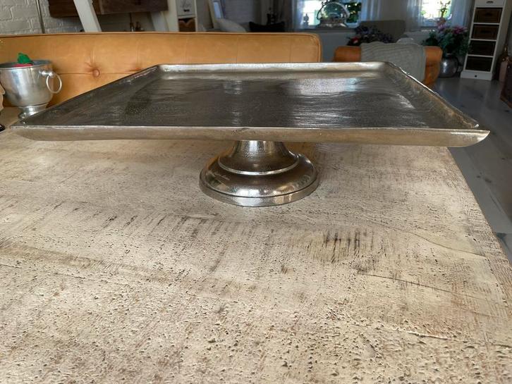 RIVIERA MAISON GROOT TAFEL PLATEAU, 48X48X16, Huis en Inrichting, Woonaccessoires | Etagères, Zo goed als nieuw, Ophalen of Verzenden