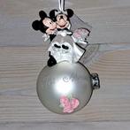 Disney Mickey en Minnie bruidspaar op kerstbal ornament, Verzamelen, Ophalen of Verzenden, Mickey Mouse, Zo goed als nieuw, Beeldje of Figuurtje