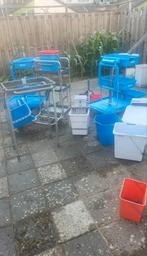 4 stuks Schoonmaak karretjes, Minder dan 60 cm, Kooi, Minder dan 75 cm, Ophalen of Verzenden