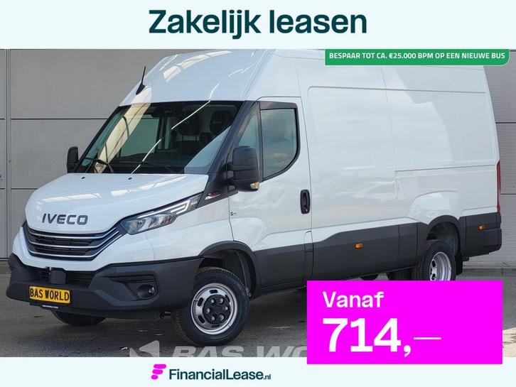 Iveco Daily 35C21 3.0L 210PK Automaat L2H2 Dubbellucht LED A, Auto's, Bestelauto's, Bedrijf, Lease, Financial lease, Achteruitrijcamera
