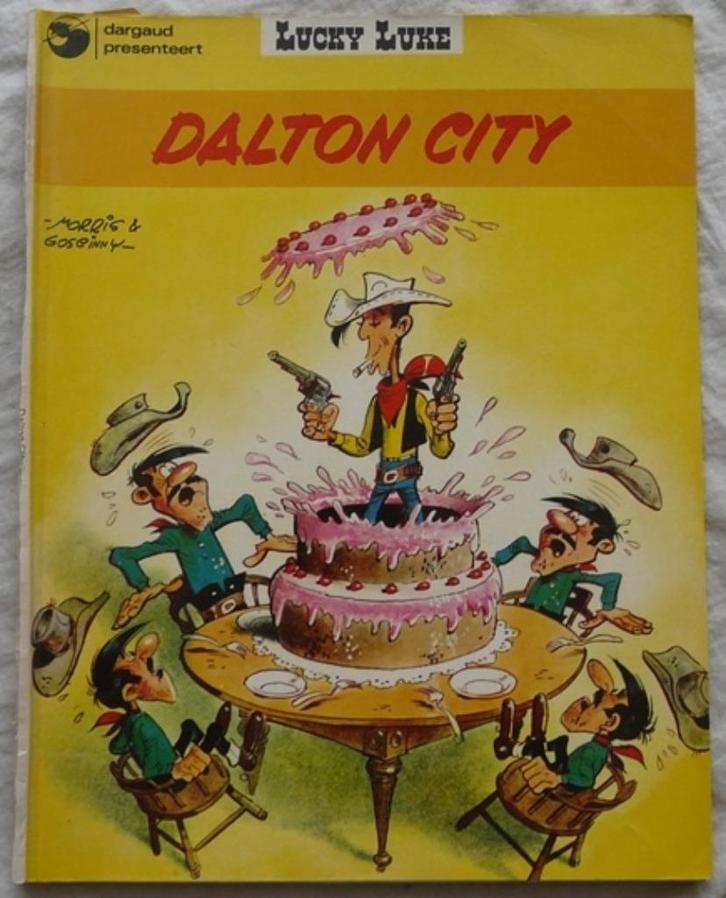 Strip Boek, LUCKY LUKE, Dalton City, Nr.3, Dargaud, 1976.(1), Boeken, Stripboeken, Gelezen, Eén stripboek, Ophalen of Verzenden