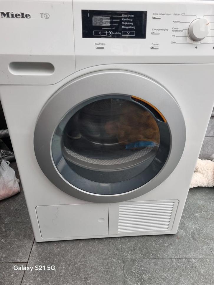 Miele Warmtepompdroger - Topkwaliteit!, Witgoed en Apparatuur, Wasdrogers, Gebruikt, Condens, Voorlader, 6 tot 8 kg, 85 tot 90 cm