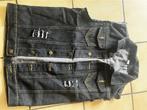 Mouwloos denim vest heren, Ophalen of Verzenden, Nieuw, Maat 48/50 (M), Zwart