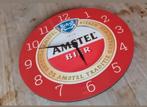 Amstel bier brouwerij reclamebord bord klok collectors item, Ophalen of Verzenden, Gebruikt, Reclamebord