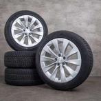 4 velgen+banden Tesla Model X100D, 20 inch., Auto-onderdelen, Banden en Velgen, Ophalen, Gebruikt, 255 mm, Banden en Velgen