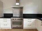 Edmon kitchen with a fridge, freezer, dishwasher and a stove, Ophalen, Gebruikt, Overige materialen, Wit