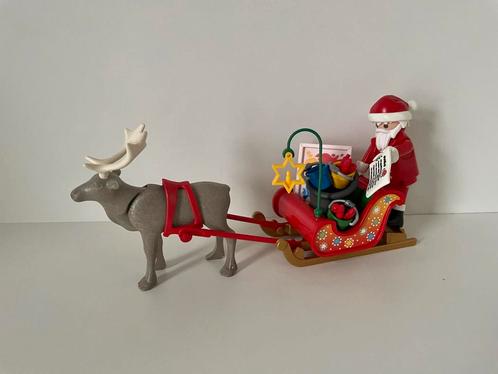 Kerstman met arrenslee en zak cadeautjes, Kinderen en Baby's, Speelgoed | Playmobil, Nieuw, Complete set, Ophalen of Verzenden