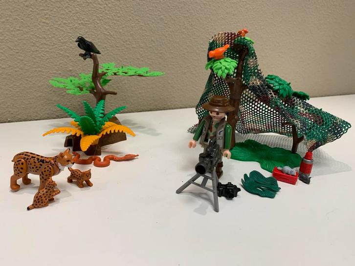 Playmobil 5561 cameraman met lynxen, Kinderen en Baby's, Speelgoed | Playmobil, Gebruikt, Complete set, Ophalen of Verzenden