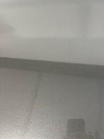 Deens ovale eettafel HPL glans grijs 220x105, 100 tot 150 cm, 200 cm of meer, Ophalen of Verzenden, Zo goed als nieuw