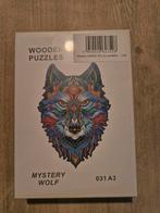 Houten puzzel wolf, formaat A5, Ophalen of Verzenden, Minder dan 500 stukjes, Nieuw