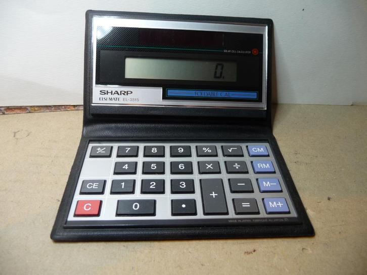 Sharp Foldable calculator Elsimate EL315S. Verzenden kan ook, Diversen, Rekenmachines, Gebruikt, Ophalen