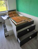 Bed 90x200 met 3 laden en elektrisch bodem, Huis en Inrichting, Slaapkamer | Bedden, Ophalen, Verstelbaar, 90 cm, Eenpersoons