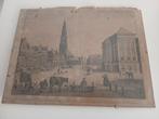 Oude prent gravure Groningen, Antiek en Kunst, Ophalen of Verzenden