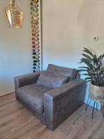 Mooie bruine loveseat /feuteuil, Ophalen, Gebruikt, 100 tot 125 cm, Minder dan 150 cm