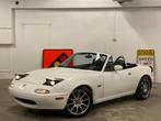 Mazda MX-5 NA 1.6 Miata 116PK 1989 Wit, UNIEK VROEGE MIATA!, Auto's, Mazda, Zwart, 4 cilinders, Cabriolet, Wit