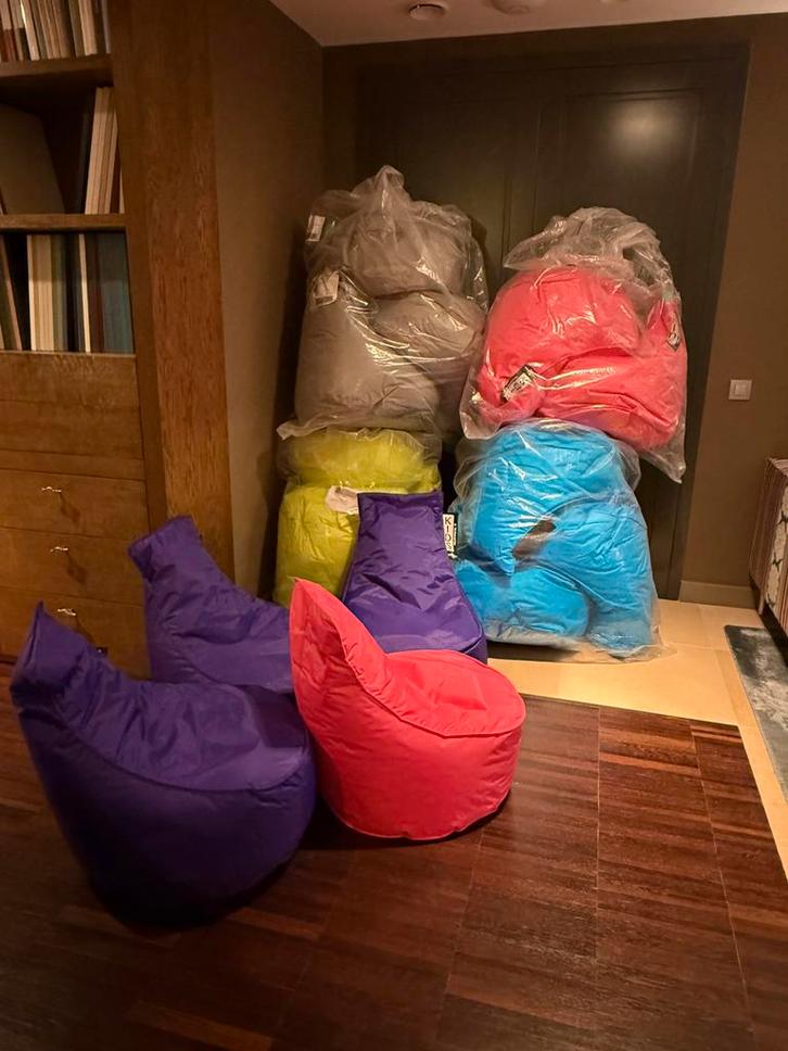 15 kinder zitzakken - zitzak kids - kussenwereld .nl, Huis en Inrichting, Zitzakken, Zo goed als nieuw, Ophalen