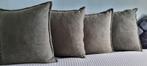 Suède Kussens, Huis en Inrichting, Woonaccessoires | Kussens, Ophalen, Zo goed als nieuw, Groen, Vierkant