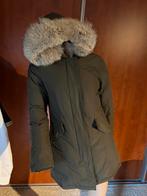 WOOLRICH parka capuchon met bont  S origineel ZGAN, Groen, Ophalen of Verzenden, Zo goed als nieuw, Maat 36 (S)