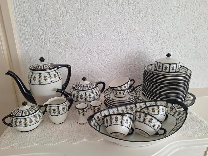 Petrus Regout Modest Servies, jaren '20, compleet!, Antiek en Kunst, Antiek | Servies compleet, Ophalen of Verzenden