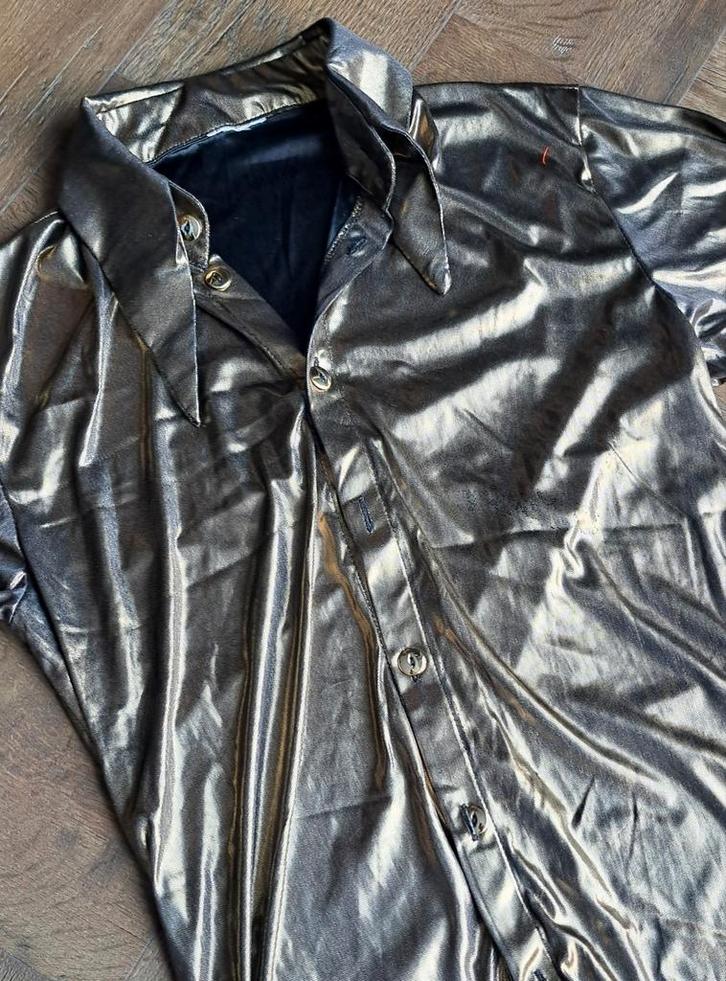 Gouden carnaval blouse maat S, Kleding | Dames, Carnavalskleding en Feestkleding, Zo goed als nieuw, Carnaval, Maat 38/40 (M)