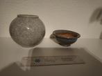 Craquelé bolvaas en kom keramiek wellicht Japan, China, Antiek en Kunst, Ophalen of Verzenden
