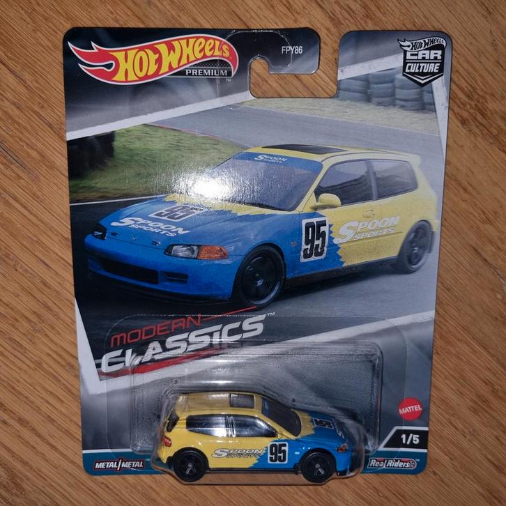 407 - Hotwheels Honda Civic in verpakking., Hobby en Vrije tijd, Modelauto's | Overige schalen, Nieuw, Auto, Ophalen of Verzenden