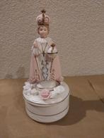 Keramiek beeldje Kindje Jezus van Praag met  opbergdoosje, Antiek en Kunst, Ophalen of Verzenden