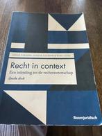 Jeanne Gaakeer - Recht in context, Boeken, Ophalen of Verzenden, Zo goed als nieuw, Jeanne Gaakeer; Marc Loth; Sanne Taekema