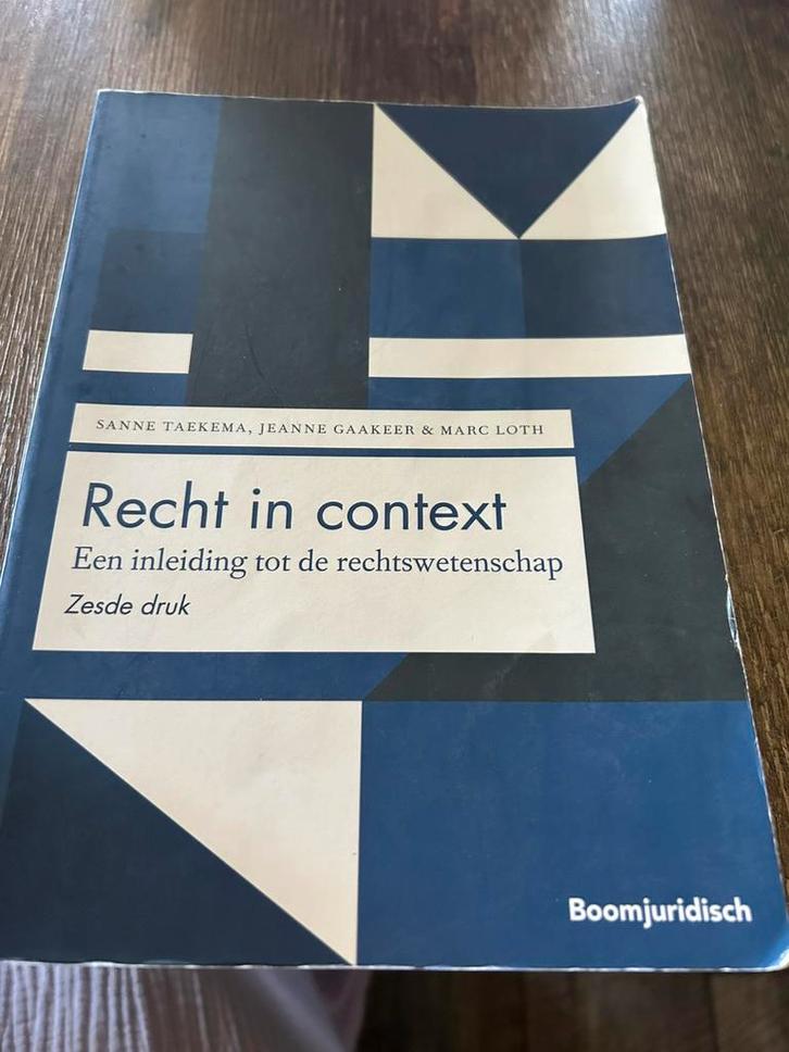 Jeanne Gaakeer - Recht in context, Boeken, Wetenschap, Zo goed als nieuw, Ophalen of Verzenden