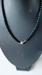 Oude gitten ketting zilveren Slotje, Verzenden, Zilver, Ketting, Met edelsteen