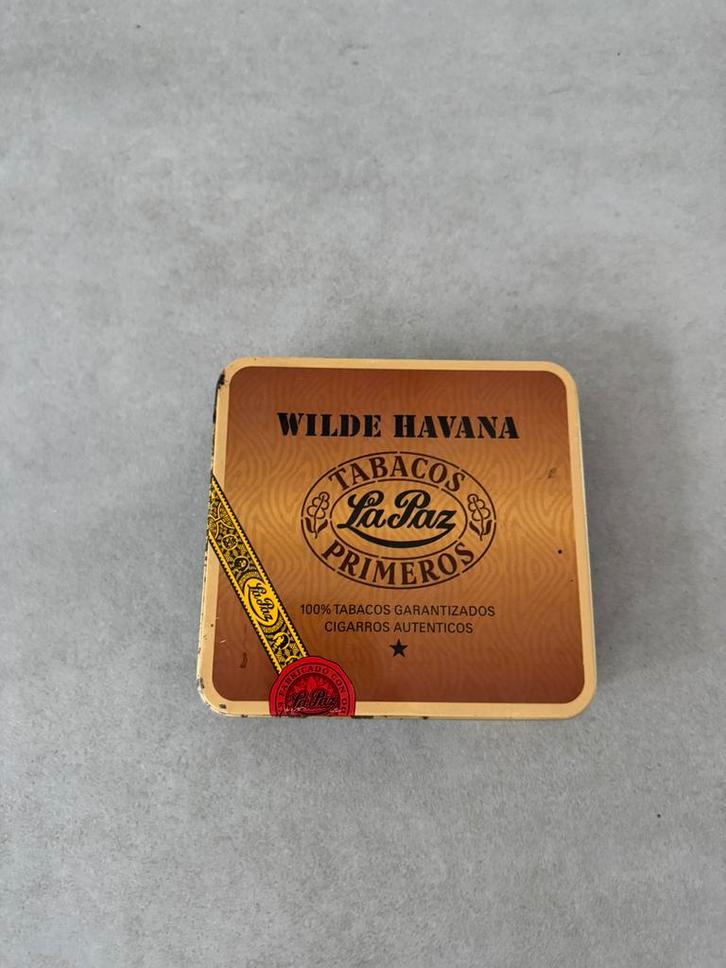 Wilde Havana La Paz (blik, 100% Tabacos) (verzamelitem), Verzamelen, Rookartikelen, Aanstekers en Luciferdoosjes, Zo goed als nieuw